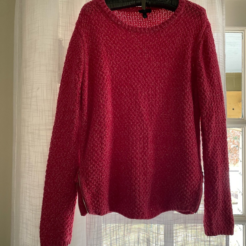 Talbots Raspberry Knit Sweater - image 2